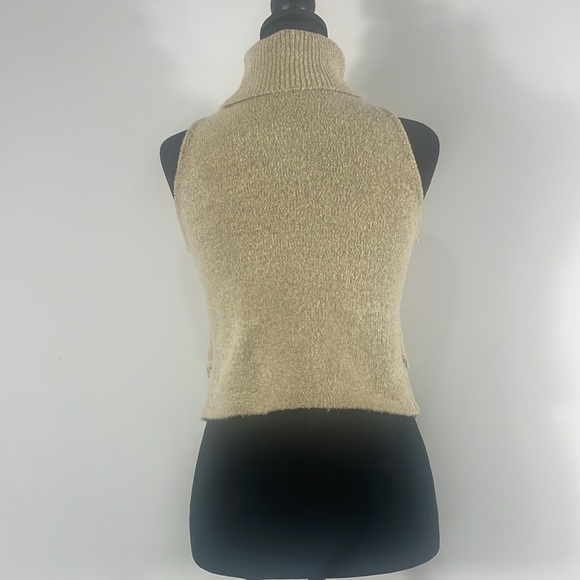 Windsor, Tan, Sleeveless,Turtleneck, Sweater, Size Large - Picture 3 of 7